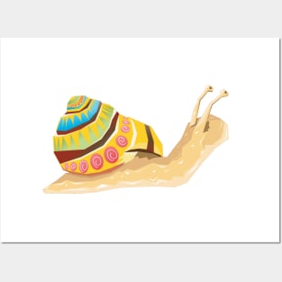 Stylized Snail Posters and Art